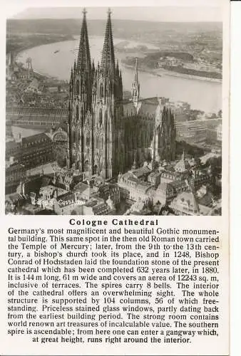 PC27194 Kölner Dom. Rhein von Mainz