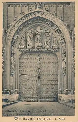 PC27608 Brüssel. Rathaus. Das Portal. A. Dohmen