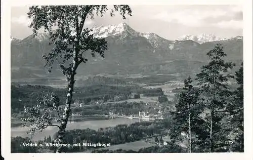 PC33278 Velden a. Worthersee mit Mittagskogel. Franz Schilcher. RP