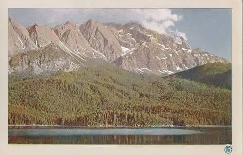 PC29900 Bayrisches Hochgebirge. Eibsee mit Zugspitze