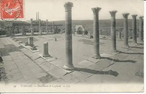 PC32211 Timgad. Macellum und Kapitol. LL. Nr. 39. 1909