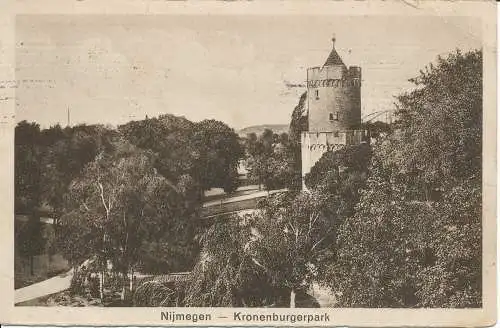 PC32073 Nijmegen. Kronenburgerpark. P.M. v. E. 1927