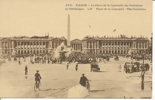 PC31934 Paris. Der Place de la Concorde. Die Brunnen. J. Cormault. Nr. 365