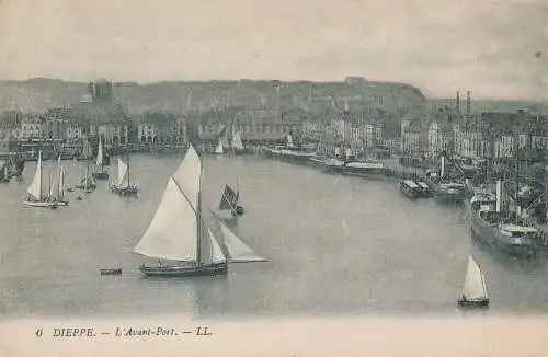 PC30038 Dieppe. L Front Port. Levy Fils. Nr. 6