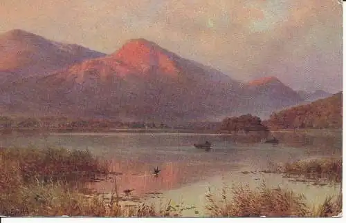 PC33194 Bassenthwaite Lake und Skiddaw. Lachs. Nr. 2637. 1932