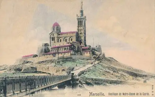 PC33881 Marseille. Basilika Unserer Lieben Frau von der Garde. Nr. 102. B. Hopkins