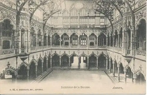 PC29870 Innerhalb der Börse. Antwerpen. G. Hermans. Nr. 46