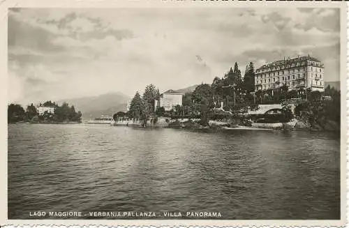 PC31826 Lago Maggiore. Verbania Ballanza. Villa Panorama. Fotocelere. RP