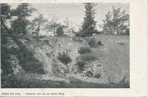 PC32062 Berg in Dal. Gericht van uit von Holle Weg. 1908