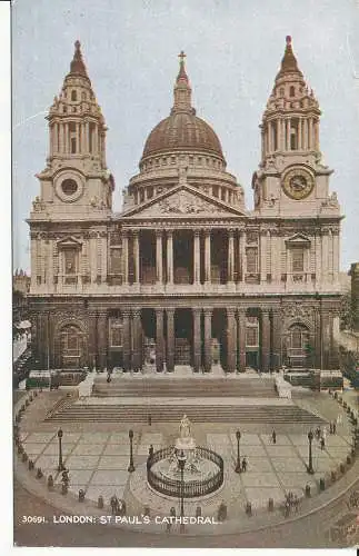 PC32999 London. St. Pauls Kathedrale. Photochrom. Celesque. Nr. 30691