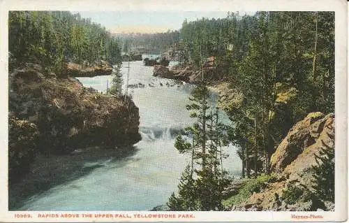 PC29875 Stromschnellen über dem oberen Fall. Yellowstone Park. Haynes. Nr. 10969