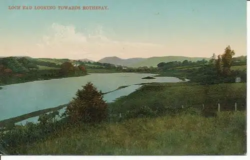 PC33264 Loch Modeerscheinung mit Blick auf Rothesay. F. Bauermeister. Qualität. Nr. 187