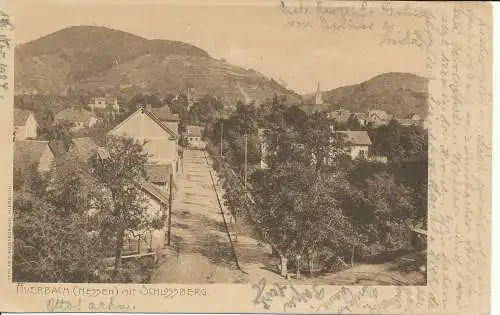 PC31984 Averbach. Hessen mit Schlossberg. 1904