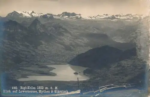 PC29990 Rigi Kulm. Blick auf Lowerzersee. Mythen und Glarnisch