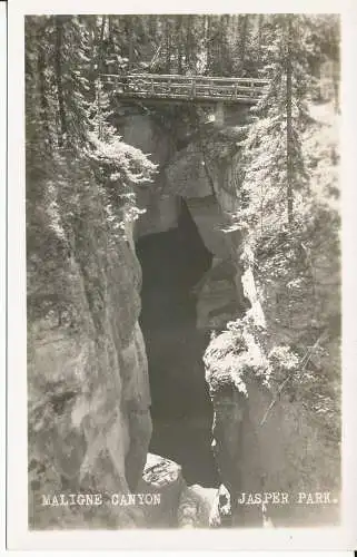 PC29946 Maligne Canyon. Jasper Park. J.A. Weiss