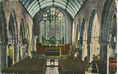 PC33153 Chagford Church. Bitton Studio. 1909