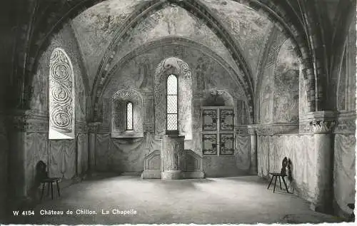 PC31495 Chateau de Chillon. Die Kapelle. Beringer und Pampaluchi. Nr. W 4154