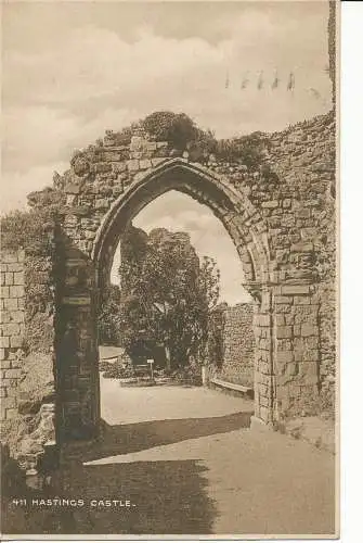 PC27549 Hastings Castle. Nr. 411. 1928