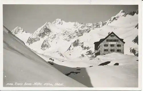 PC27405 Franz Senn Hütte 2173m. Stubai. Sepp Ritzer und Elis Braunhoft. Nr. 5468