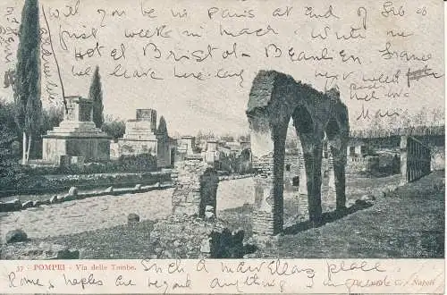 PC31925 Pompeji. Via delle Grabes. Von Luca. 1907