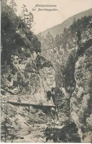 PC32108 Almbachklamm bei Berchtesgaden. Wurthle. Nr. 2040. 1912