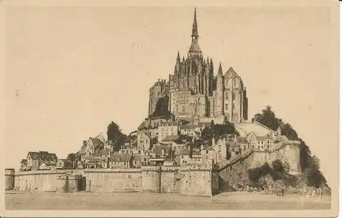 PC32075 Le Mont St. Michel. Übersicht Südostküste. Yvon. 1937