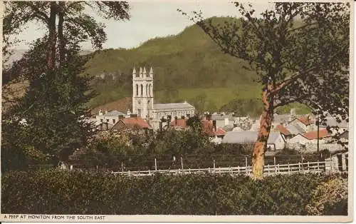 PC30609 Ein Blick auf Honiton aus dem Südosten. Dimonds Bibliothek