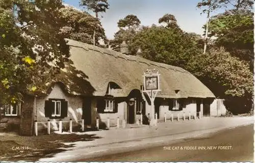 PC27654 The Cat and Fiddle Inn. Neuer Wald. Donner und Clayden. RP