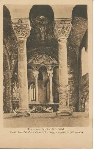 PC34196 Ravenna. Basilika S. Vital. Besonderheiten des Chores aus der Sicht der Loggia