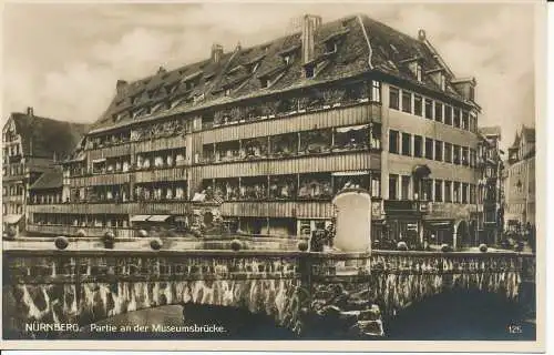 PC31862 Nürnberg. Partie and der Museumsbrucke. Eigentumsrecht Liebermann. RP