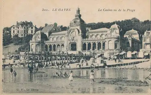 PC33918 Le Havre. Das Casino vom Strand aus gesehen. Nr. 302