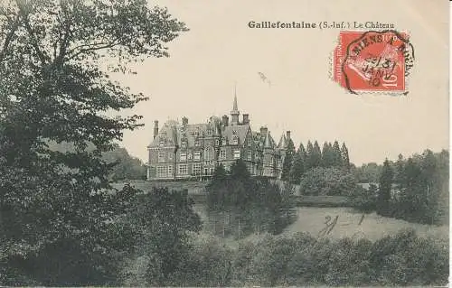 PC31752 Gaillefontaine. Das Schloss. 1910