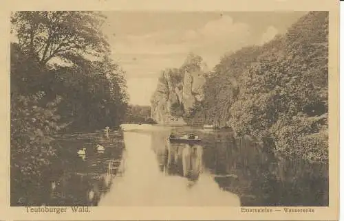 PC32140 Teutoburger Wald. Externsteine Wasserseite. O. Nr. Verlag. Nr. 7818. 1920