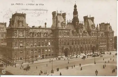 PC33907 Paris. Das Rathaus. Nr. 95. 1926