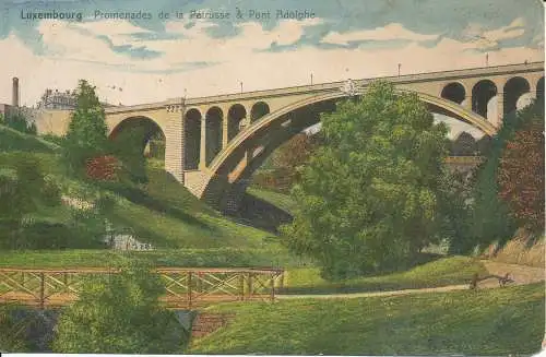 PC33440 Luxemburg. Spaziergänge der Petrusse und Adolfbrücke. P. Houstraas. Nein