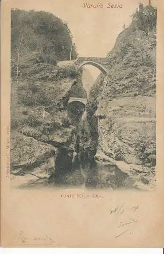 PC31772 Varallo Sesia. Ponte della Gula. G. Modiano. Nr. 2000. 1904