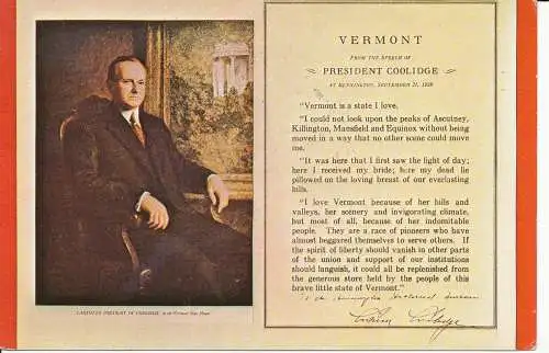 PC34053 Vermont. Präsident Coolidge. Koppel. Nr. 65127