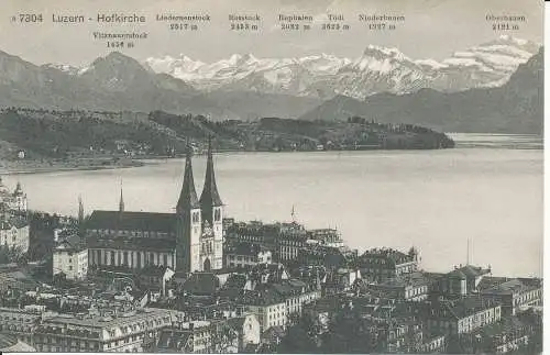 PC33869 Luzern. Hofkirche. Photoglob. Nr. 7304