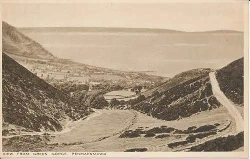 PC24569 Blick von Green Gorge. Penmaenmawr. R.C. Evans. 1941