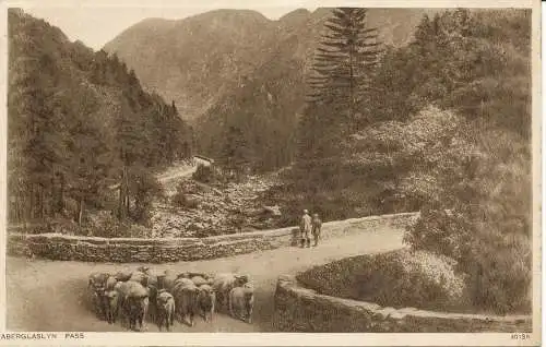 PC24470 Aberglaslyn Pass. Photochrom. Nr. 4018A. 1932