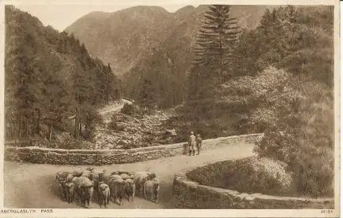 PC24470 Aberglaslyn Pass. Photochrom. Nr 4018A. 1932