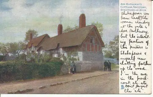 PC26158 Ann Hathaways Cottage. Schrotflinte. Stratford auf Avon. Tuck. Nr. 774. 1904