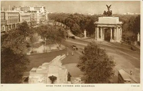 PC26393 Hyde Park Corner und Quadriga. stecken. Nr L10