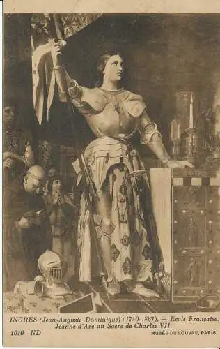 PC28381 Ingres. Jean Auguste Dominique. Ecole Francaise. Jeanne d Arc au Sacre d