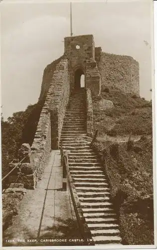 PC27819 The Keep. Carisbrooke Castle. I. W. Sweetman. Sonnenschein. Nr. 1205. RP