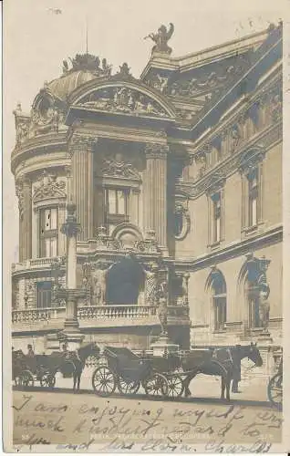 PC27998 Paris. Fassade Laterale de L Opera. 1904