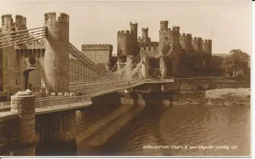 PC34941 Conway Castle und Brücke. Judges Ltd. Nr. 10310. RP