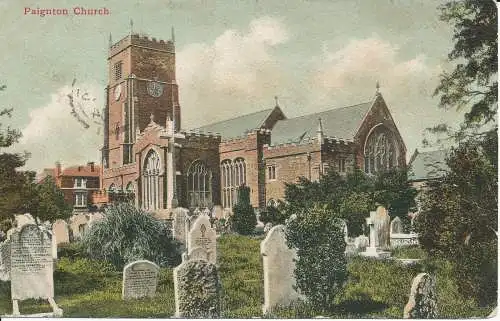 PC24165 Paignton Church. Valentinstag. 1904