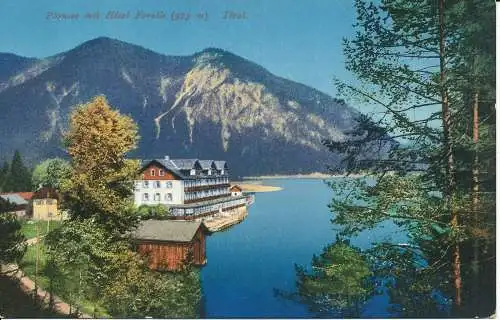 PC3381 Plansee mit Hotel Forelle 973m. Tirol. Spüler. Nr. 13485