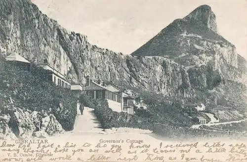 PC30061 Gibraltar. Governors Cottage. V. B. Cumbo